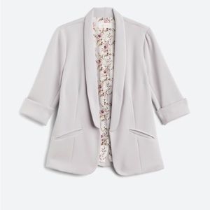 NWT Skies and Blue Grey Hannah Modal Scuba Blazer